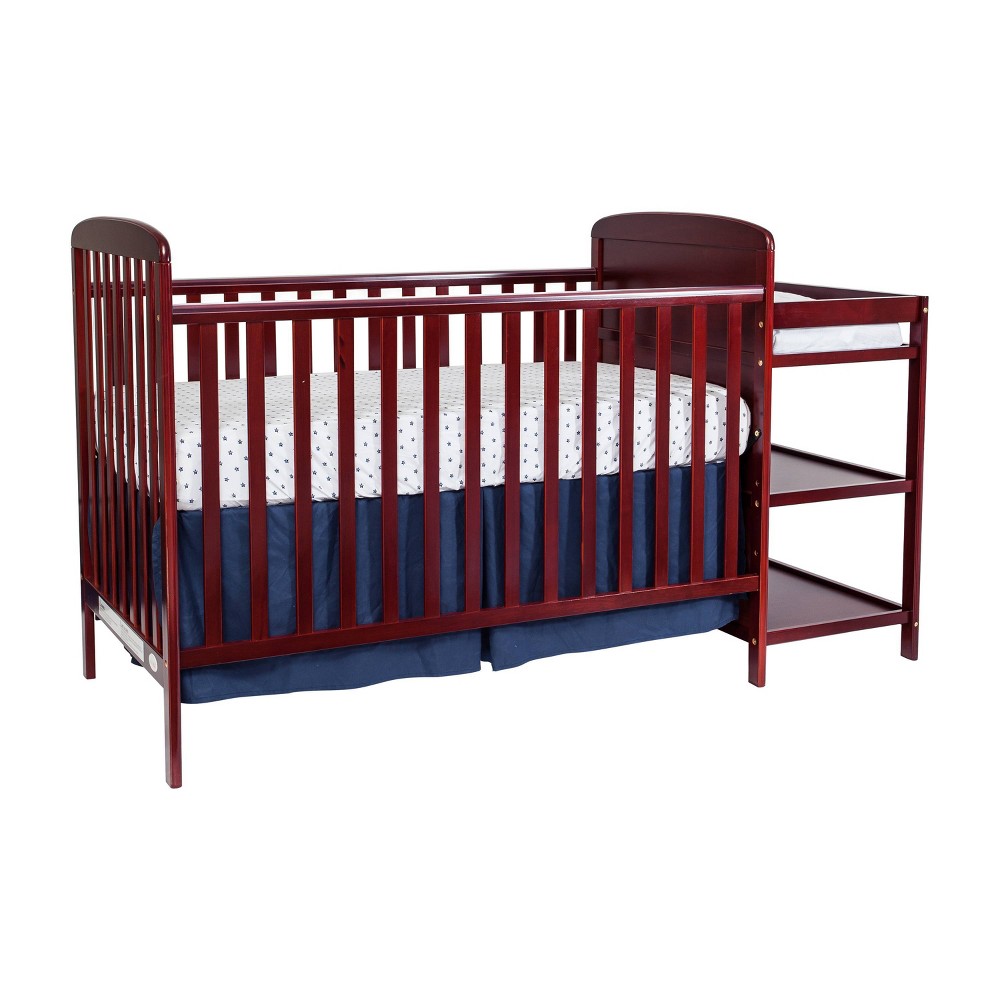 Photos - Kids Furniture Suite Bebe Ramsey 3-in-1 Convertible Crib and Changer Combo - Cherry
