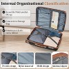 Kumasinova Premium PP Hardshell Suitcase Sets,4 Pcs Expandable Lightweight Spinner Luggage with TSA Lock,Airline-Approved,14/20/24/28" - 4 of 4