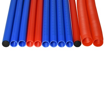 PawHut Small Blue and Orange Dog Agility Training Set