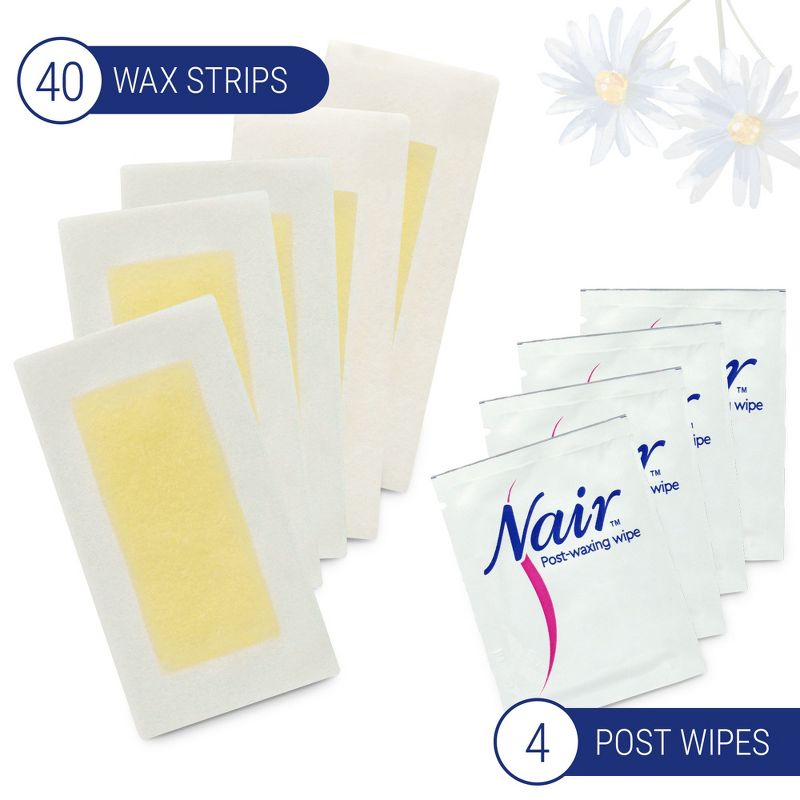 Nair Sensitive Hair Remover Face &#38; Bikini Wax Strips - 40ct, 5 of 11