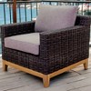 Courtyard Casual Maywood with Teak Club Chair Grade A Vietnam Olefin Fabric - 2 of 2
