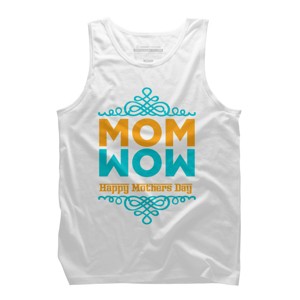 Men's Design By Humans Happy Mother's Day Mom Wow By tmsarts Tank Top - 1 of 2