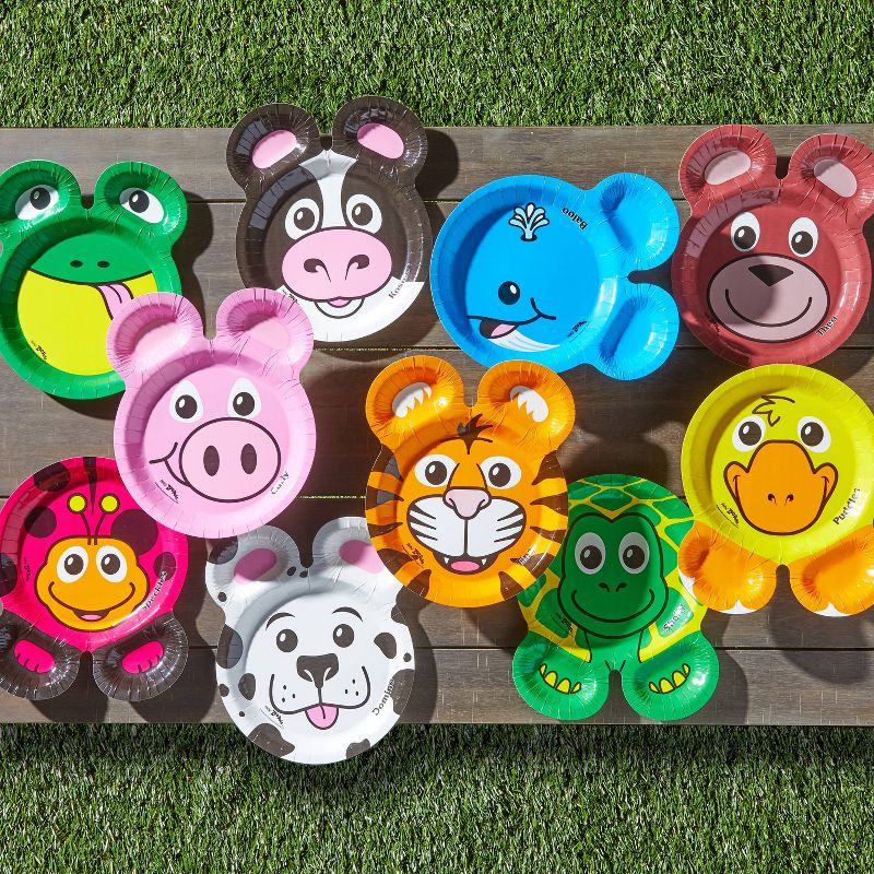 Hefty Disposable Dinnerware Plates - Zoo Pals - 15ct, 3 of 9