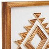 Okuna Outpost Southwest Geometric Bohemian Themed Wood Framed Wall Art Décor for Home, Bathroom, Office, Bedroom, 13 x 13 in - 4 of 4