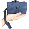 Clotth Womens Small Bifold PU Leather Wallet with RFID Blocking, Large Capacity & Wrist Strap | Easy to Use for Everyday Carry, Travel - 4 of 4