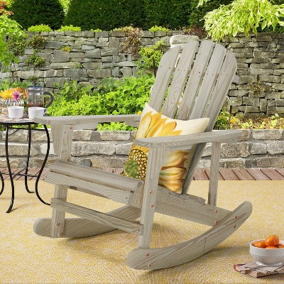 Saint Birch Adirondack Wooden Rocking Chair Natural Target   GUEST 2073f1a7 2e37 497e 901b 6d13e574b25b