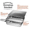 Cameron's Large Stovetop Smoker w Wood Chips and Recipes 11" x 15" x 3.5" - Stainless Steel Smoker - Great For Dinner, Feasts, Parties & More - 2 of 4