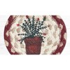 Earth Rugs Decorative Thyme Printed Coaster – Farmhouse Kitchen 5"x5" Table Accent - 2 of 3