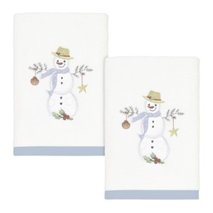 Avanti Linens Coastal Snowman 2 Pc Hand Towel Set - 1 of 1