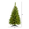 3ft. Pine Artificial Christmas Tree with 50 Warm White Lights and 143 Branches – Compact Holiday X-Mas Accent Tree - 2 of 4
