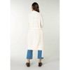 Women's Front Tie Long Sleeve Cardigan - LOVESTITCH - 2 of 4