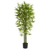 Nearly Natural 5-ft Bamboo Tree UV Resistant (Indoor/Outdoor) - 2 of 3