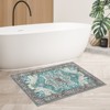 Machine Washable Area Rug,Vintage Floral Rugs for Living Room Soft Floor Carpet - 2 of 4