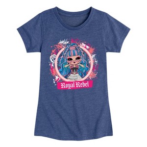 Girls' - LOL Surprise! - Royal Rebel Fitted Short Sleeve Graphic T-Shirt - 1 of 4