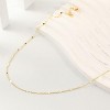 Attop 14K Gold Plated Choker Necklace for Women Shining Dots Station Gold Chain Necklace Beads Sparkle Chain - 2 of 4