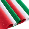 Joyfy 72 Sheets Glitter Tissue Paper for Gift Bags - Red, Green, White for Gift Wrapping, 20" x 20" Christmas Paper for DIY Craft Decor - 2 of 4