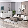Festivo 4pc Modern Elegance Bedremm Chest and 6 Drawer Dresser and 2 Drawer Nightstands Set - 2 of 4
