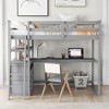 YOOCOZZ Loft Bed with Built-in Desk, Shelves and Storage Drawers - 2 of 4