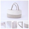 REGALWOVEN Handcrafted Odorless Cotton Rope Storage Basket with Handles and Divider 2 Pcs - 3 of 4