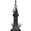 Vaxcel Sierra 6 - Light Chandelier in  Black Walnut - 3 of 4