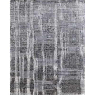 Eastfield Modern Abstract Blue/Ivory/Gray Area Rug