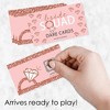 Big Dot of Happiness Bride Squad - Rose Gold Bridal Shower or Bachelorette Party Game Scratch Off Dare Cards - 22 Count - 2 of 4
