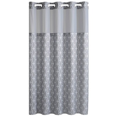 gray shower curtain liner