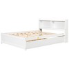 YOOCOZZ Full Size Platform Bed with Trundle and Bookcase - 3 of 4