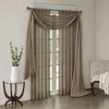 Contemporary Style Solid Crushed Window Panel Pair, Lightweight Sheer Fabric Light Filtering Window Panel for All Seasons - 4 of 4