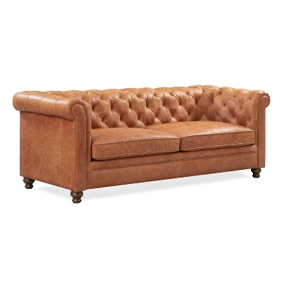 Marseilles Sofa Cognac Tan - Poly & Bark