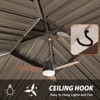 EAGLE PEAK Aluminum Double Hardtop Gazebo with Curtains and Netting - 4 of 4