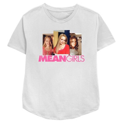 Women's Mean Girls Plastics Portraits T-shirt - White - Large : Target