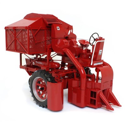 Spec Cast 1/16 1953 Farmall Super M w/ Mounted 314 Low Drum 1-Row Cotton Picker, 2018 Red Power Roundup Cust-1569