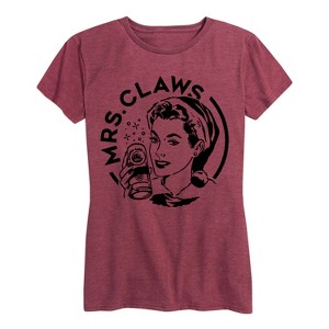 Women's - Instant Message - Mrs Claws Short Sleeve Graphic T-Shirt - 1 of 4