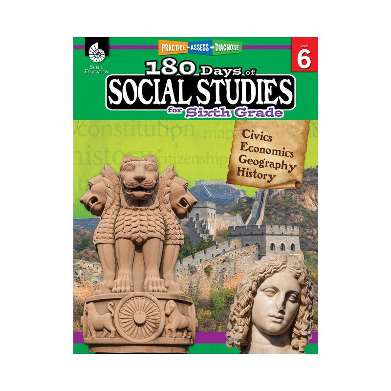 180 Days of Social Studies for Sixth Grade - (180 Days of Practice) by  Kathy Flynn & Terri McNamara & Marla Tomlinson (Paperback), 1 of 2