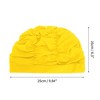 Unique Bargains Nylon Pleated Style Swimming Cap 1 Pc - 4 of 4