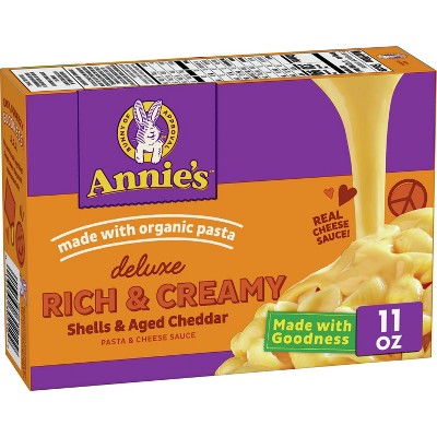 Annie's Deluxe Rich & Creamy Shells & Aged Cheddar Macaroni & Cheese Sauce - 11oz