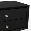 Alpine Furniture Flynn Small Nightstand, Black - 4 of 4