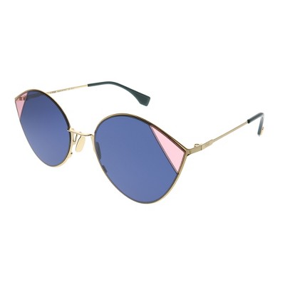 Fendi Cut-Eye Womens Cat-Eye Sunglasses Gold Blue Cameroon | Ubuy