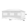SKONYON 10'x20' Canopy Tent Folding Heavy Duty Sun Shelter W/Carry Bag - 3 of 4