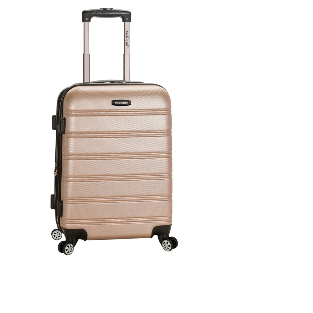 UPC 675478145081 product image for Rockland Melbourne Expandable Hardside Carry On Spinner Suitcase - Champagne | upcitemdb.com