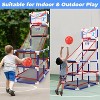 Skirfy Kids Basketball Hoop Arcade Game, Basketball Hoop Indoor Outdoor W/4 Balls, Basketball Game Toys Gifts for Boys and Girls - 2 of 4
