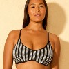 Women's Striped Crochet Medium Coverage Bralette Bikini Top - Wild Fable™ - 3 of 3