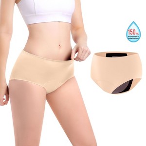 VOXSHE Period Incontinence Underwear for Women Washable Leak Proof Underwear for Women 150ml High Absorbent - 1 of 4