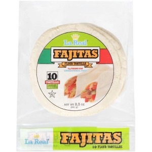 La Real Tortilla Fajita 10 count - Pack of 24 - 8.5 Oz - 1 of 1