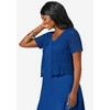 Jessica London Women's Plus Size Crochet Shrug - 4 of 4