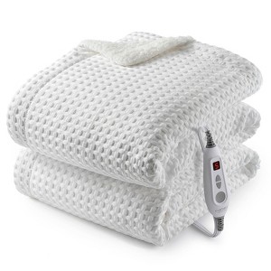 Heated Blanket, Waffle Weave Electric Blanket with LCD Controller, Fast Heating Blanket, ETL Certified, Machine Washable - 1 of 4