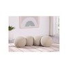 Meridian Furniture,Apollo Boucle Fabric Bench - 2 of 4