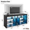 Bestier Tall TV Stand, 55” LED Entertainment Center For TVs up to 65”, Gaming TV Console with Storage For PS5, Media Center with Adjustable Shelves - 4 of 4