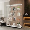 VYNXARIA Extra Large Glass Display Cabinet - 4 Shelves, Black Curio for Living Room & Office - 2 of 4